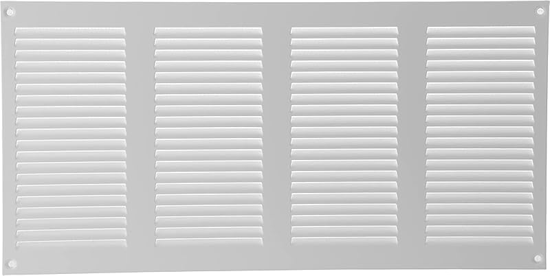 Rejilla retorno aire metal pantalla plagas 10 Uds Blanco