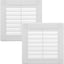 Cubierta ventilación plástico blanco 3x3pulg 4x4pulg