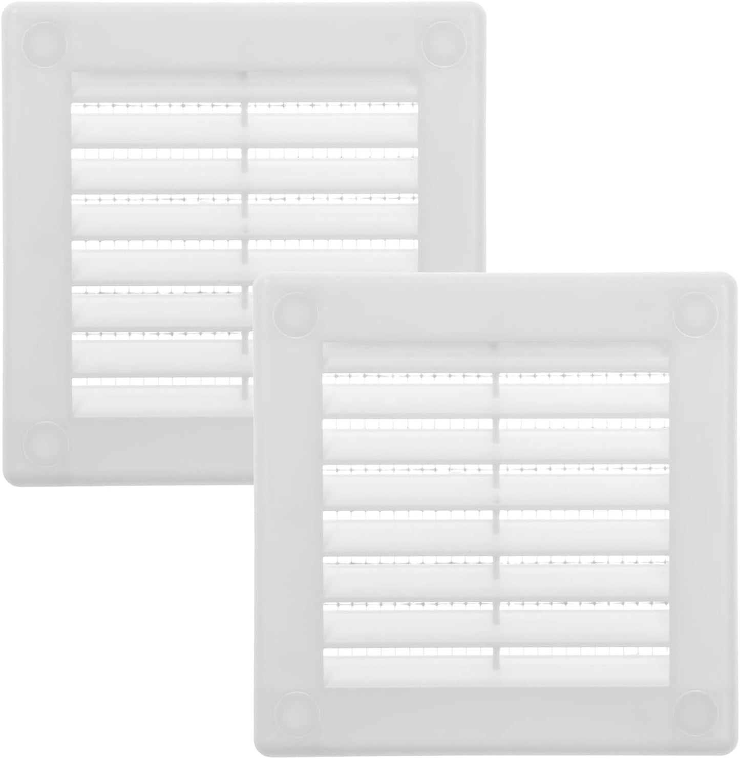 Cubierta ventilación plástico blanco 3x3pulg 4x4pulg