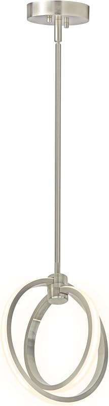 Lámpara colgante LED Orb 20W 3000K níquel cepillado