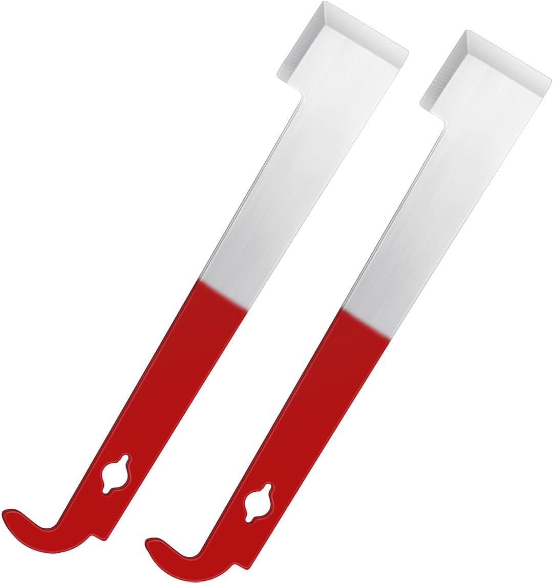 Herramienta acero inox colmena elevador raspador con gancho J 2 Uds