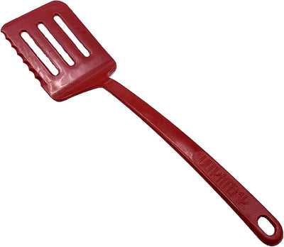 Espátula ranurada roja dentada 400°F fabricada EE.UU.