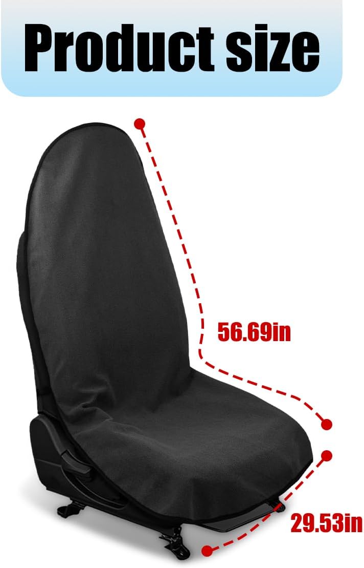 Toalla antiderrap asiento coche universal negro