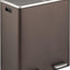 Cubo basura 16gal acero bronce doble compartimento