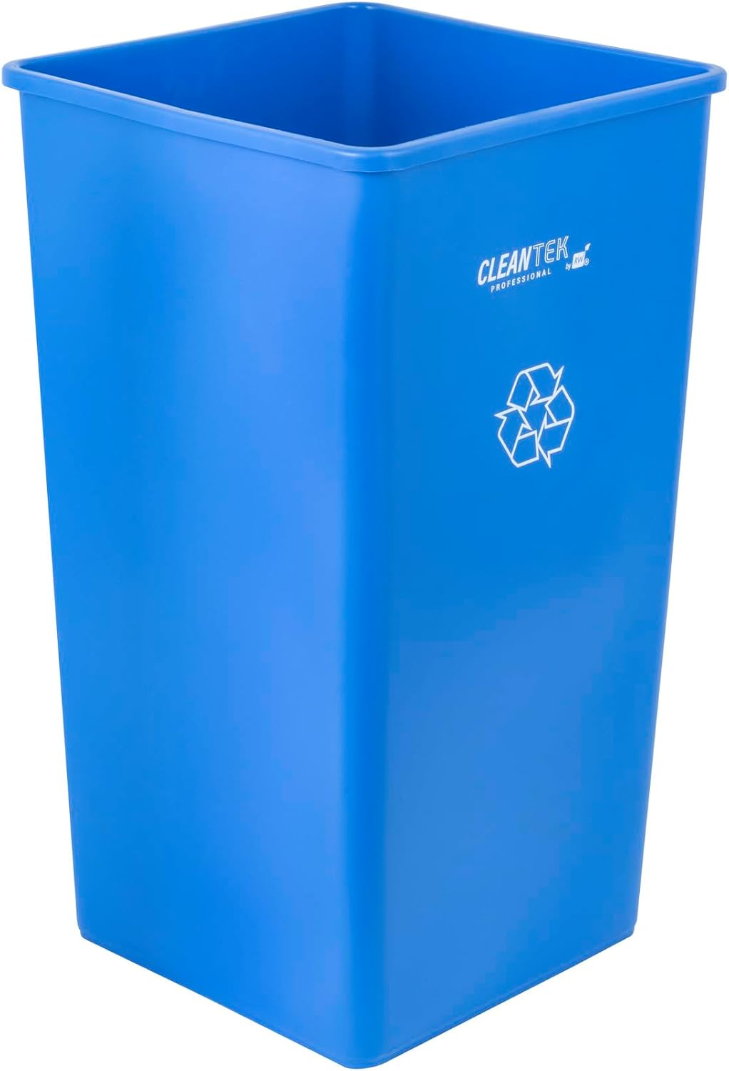 Bote basura plástico azul 50gal 1 cesta cuadrada comercio