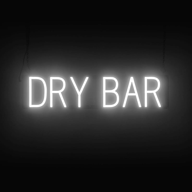 Letrero neón LED para peluquería 27x6.3" 8 animaciones
