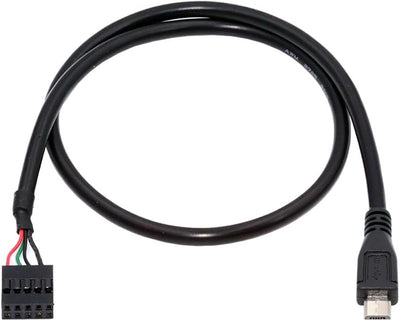 Cable USB 2.0 9/10Pin a Micro USB 5Pin 0.5m
