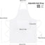 Delantal cocina con bolsillos set 2 para mujer y hombre