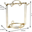 Soporte dorado para tazas y platillos 2 Pzas resistente