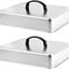 Cubierta parrilla acero inox 13x11.2pulg set 2