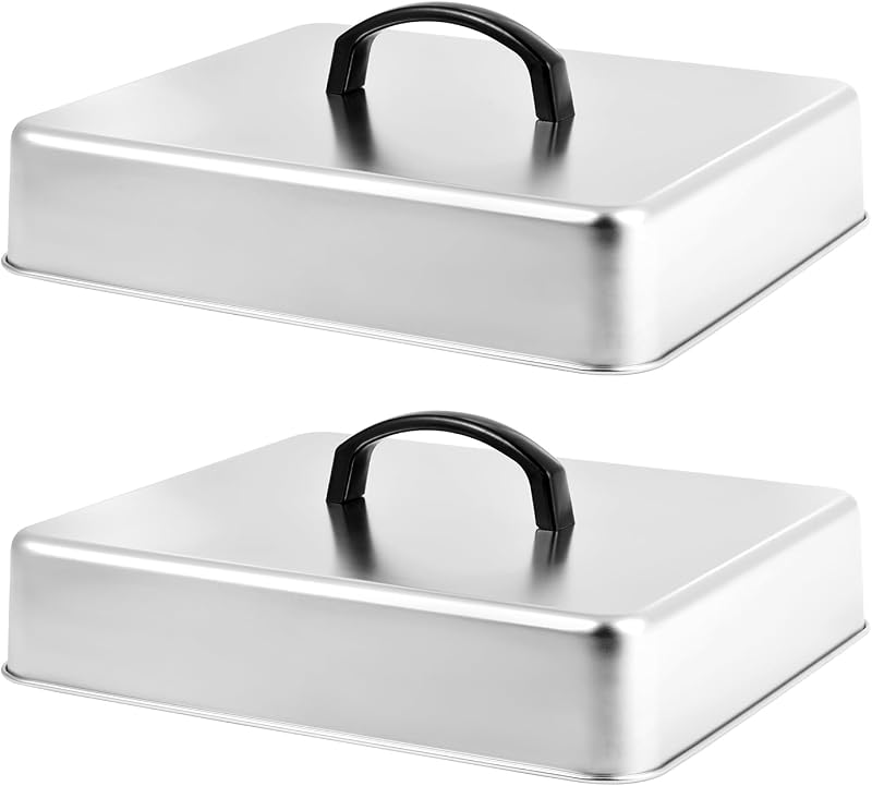 Cubierta parrilla acero inox 13x11.2pulg set 2