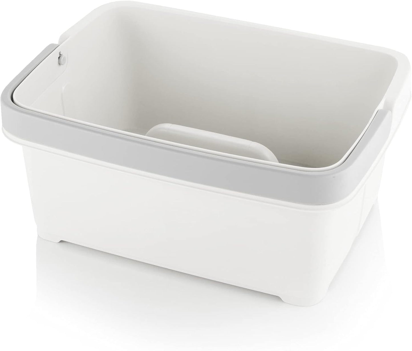 Organiz. plástico con asa plegable para despensa