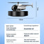 Ambientador auto forma avión energía solar negro