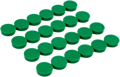 24 imanes redondos verde para nevera cocina gabinete aula