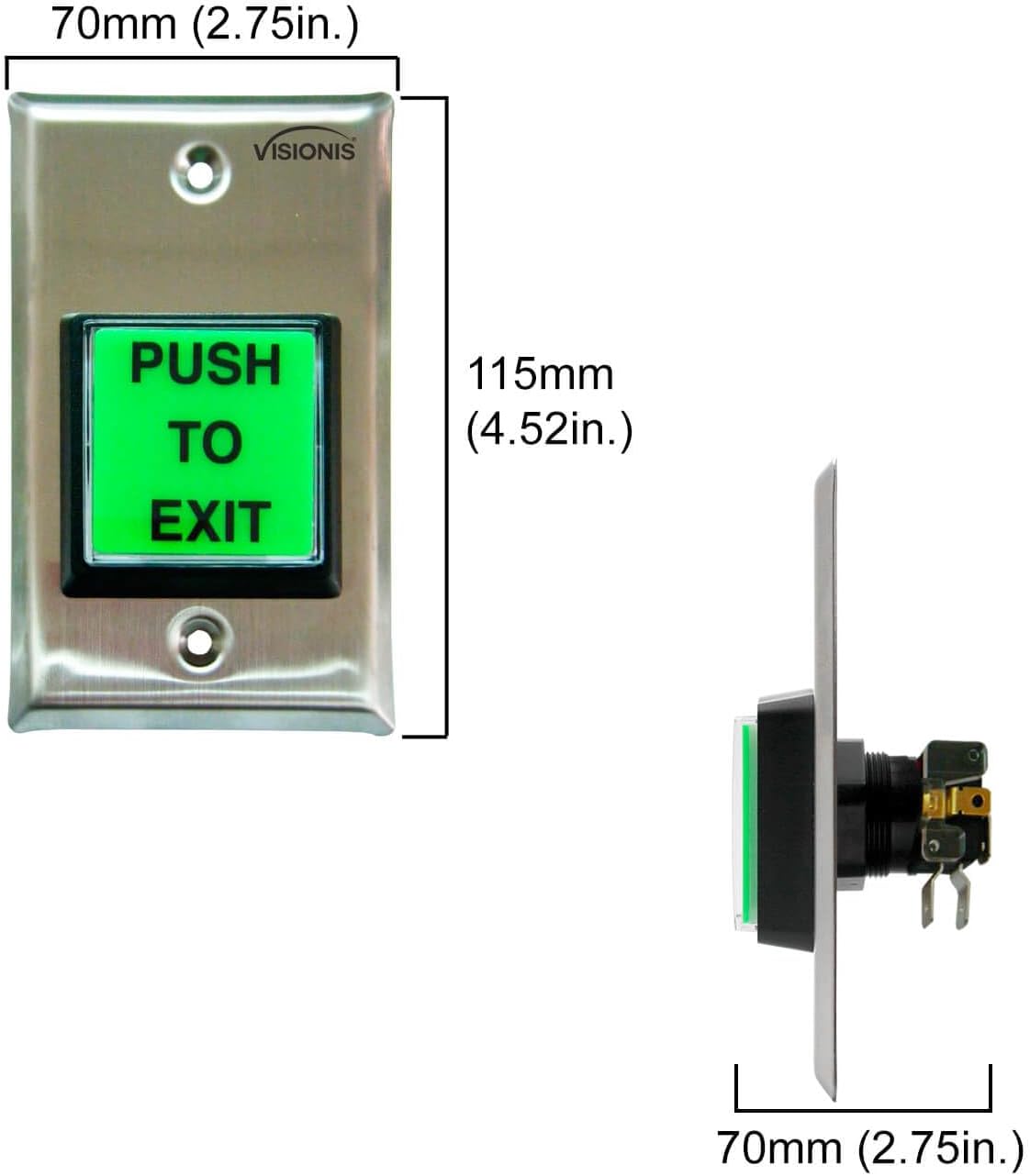 Control acceso puerta electromagnética 300lb con bloqueo