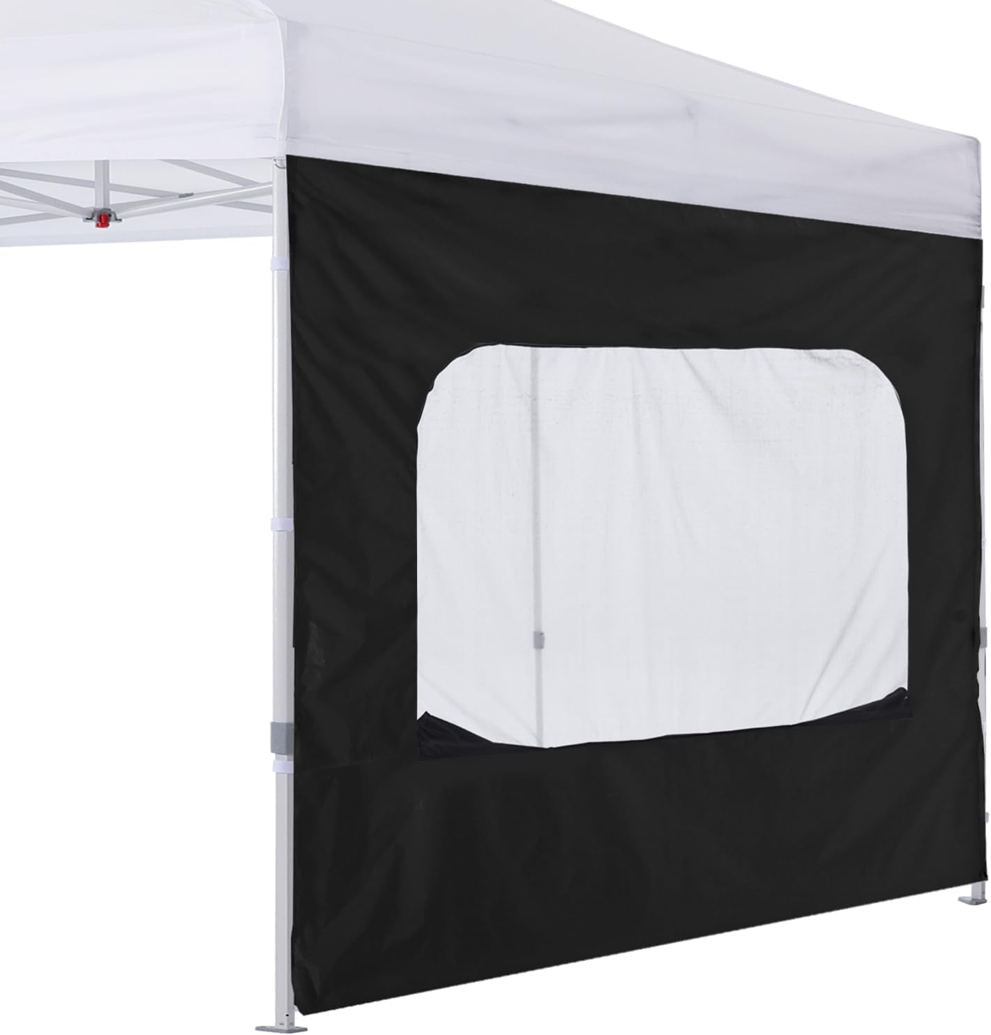 Pared lateral toldo 10x10 con ventana malla negra