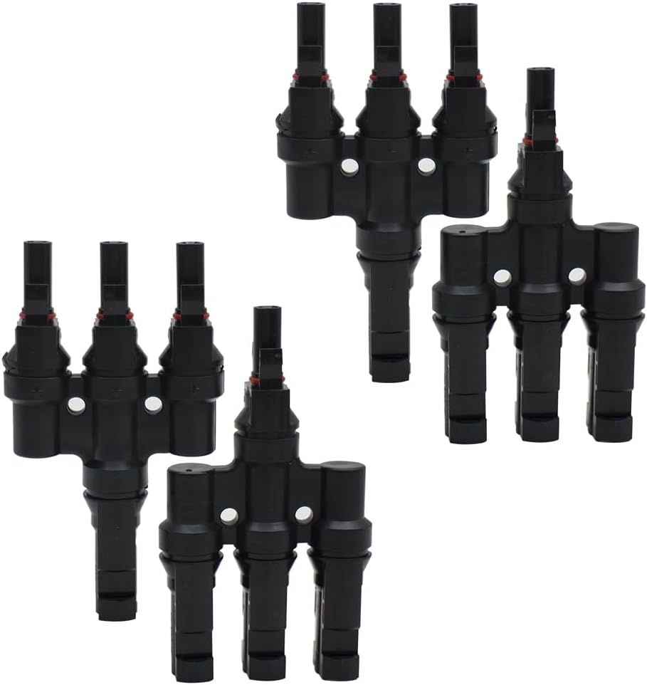 Conectores T solares 1500V para paneles 2 pares