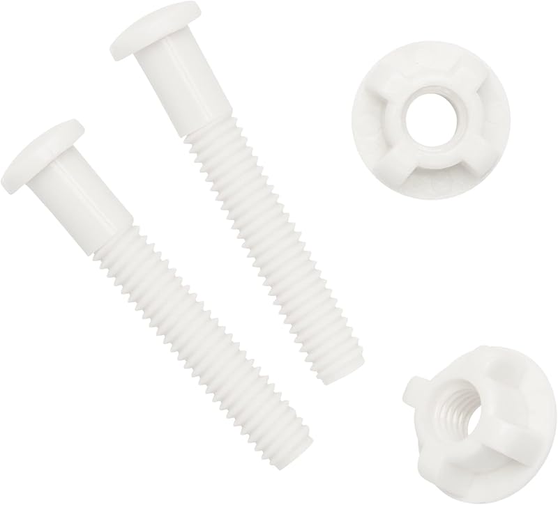 Tornillos plástico para asiento inodoro repuesto duradero