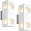 Luces porche aluminio IP64 vidrio templado 13pulg
