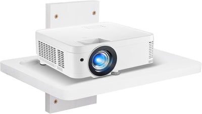 Mini proyector madera maciza soporte pared estante flotante blanco