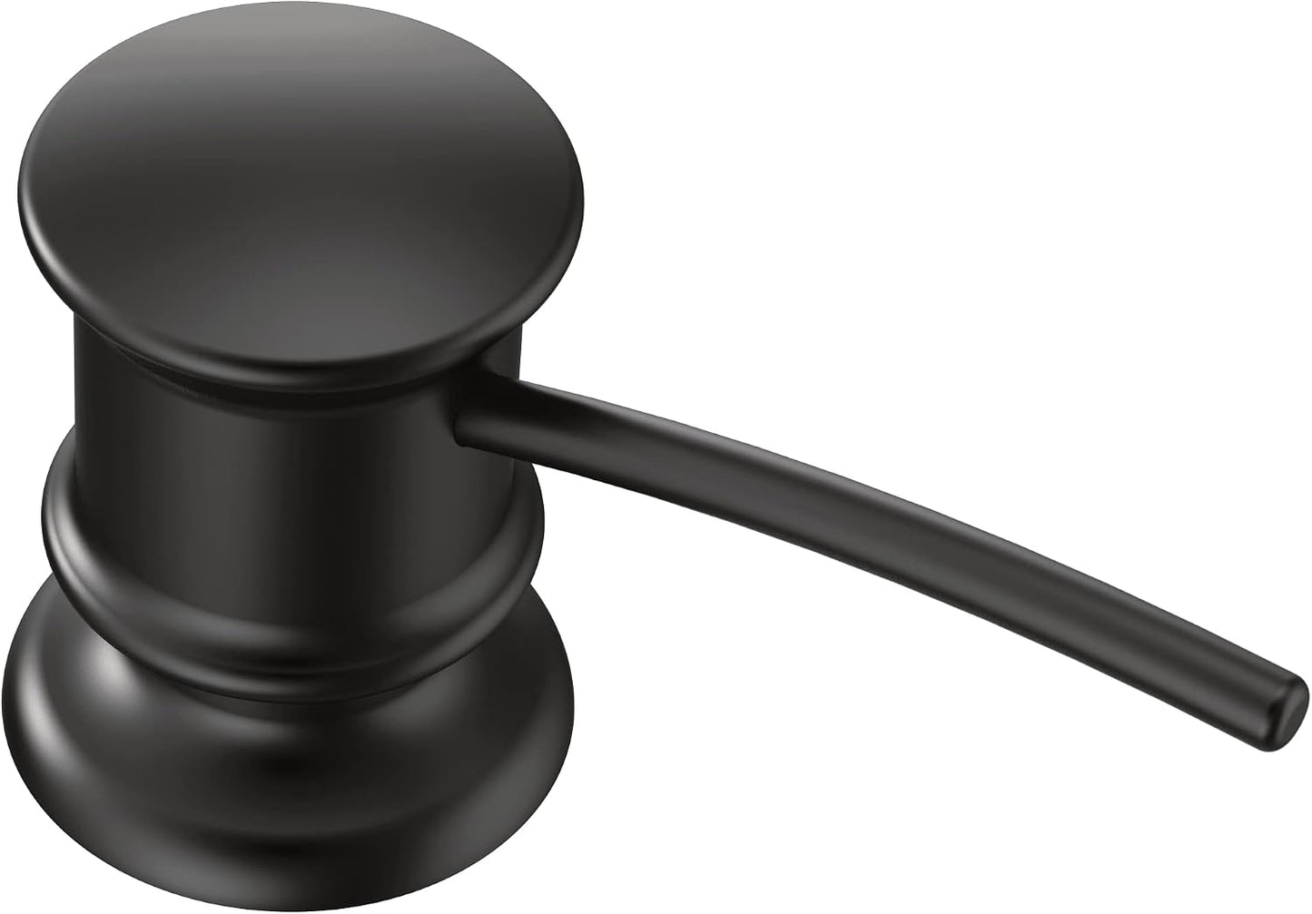 Dispensador jabón cocina recargable negro mate