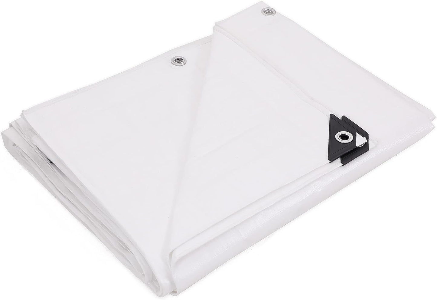 Lona polietileno resistente 8mil UV 20x30ft blanco