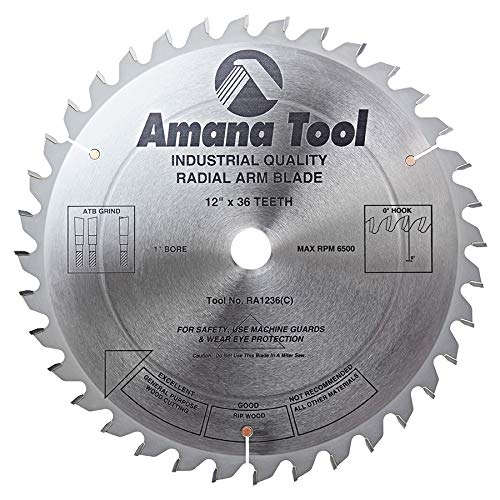 Brazo radial carburo RA1236 12pulg 36T ATB 0grados