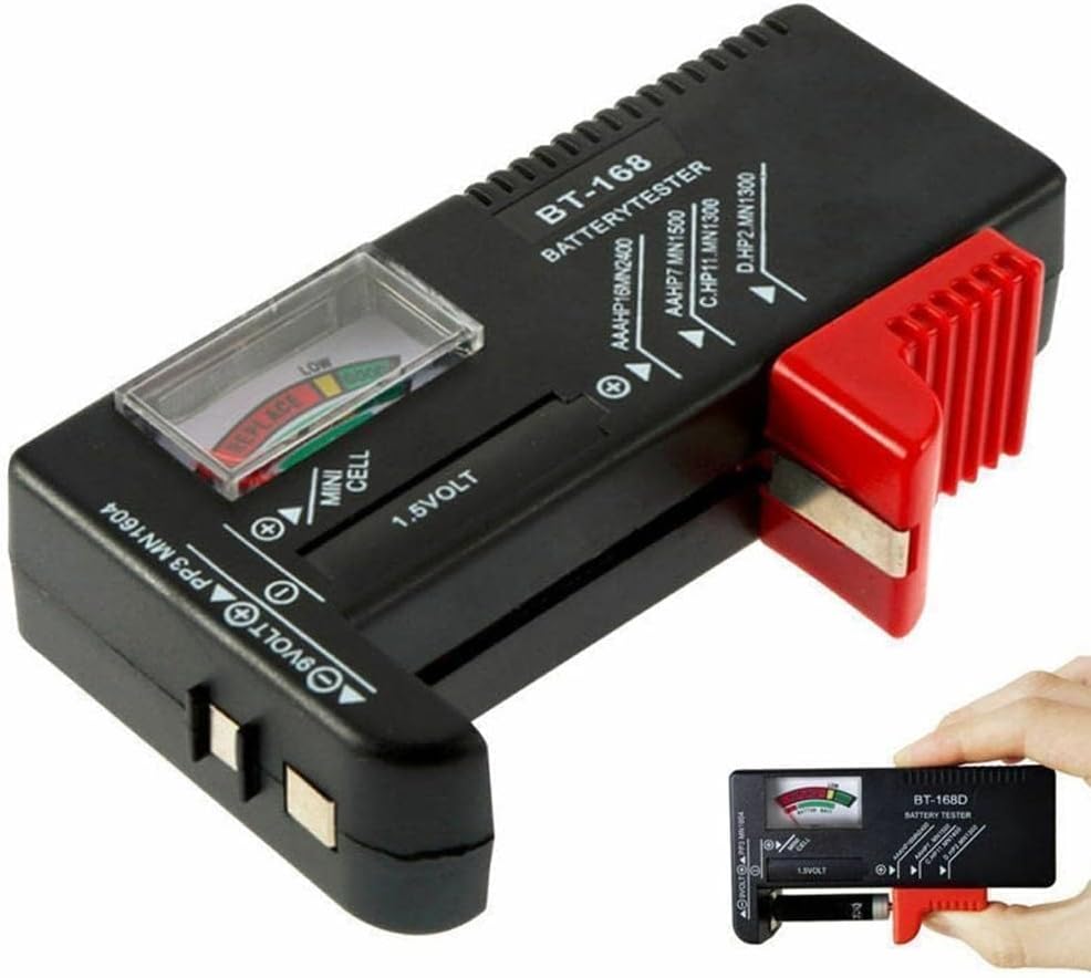 Probador batería digital BT-168 universal negro 9V