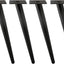 Patas oblicuas metal negro 16" para mesa café 4pzas