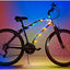 Cuerda luz LED para bicicleta 6.5" con pilas color brillante