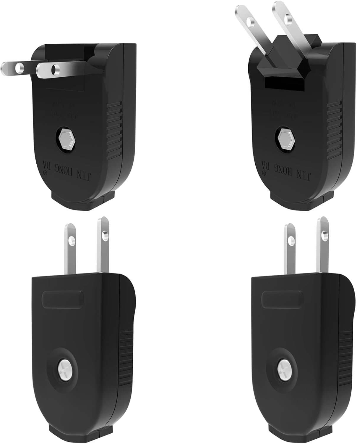 4 Enchufes macho giratorios 250V para lámparas