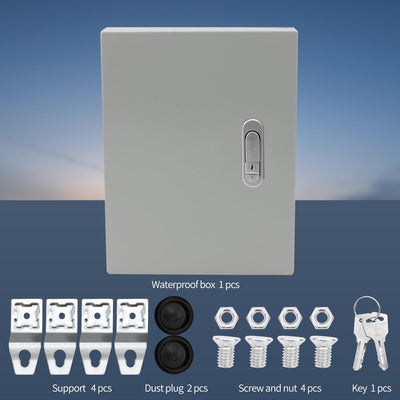 Caja conexiones eléctrica acero impermeable 12x10x6pulg