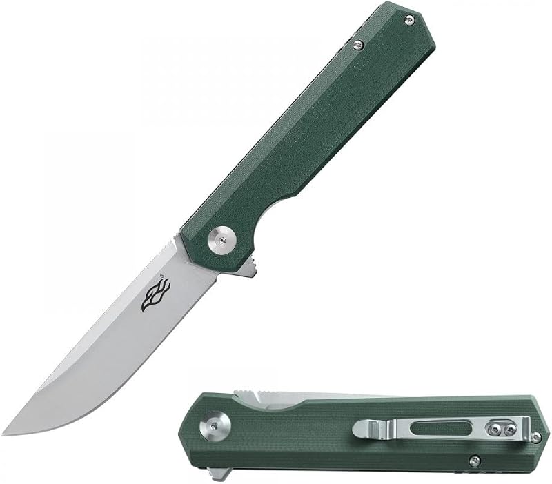 Cuchillo plegable D2 acero G10 antiderrap clip caza camping