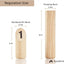 Set lanzamiento madera bloques numerados estuche transporte