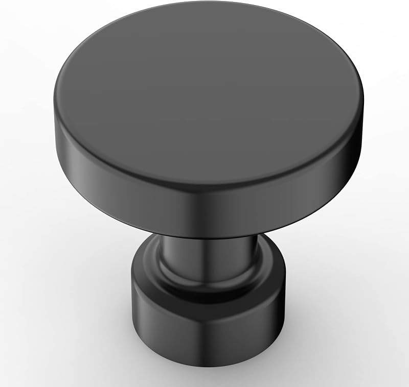 Set 25 accesorios cocina negro mate 1-1/6" tiradores