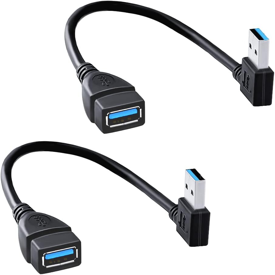 Cable USB 3.0 macho a hembra 2uds 7.9pulg 8pulg