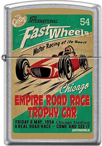 Encendedor coche carrera Chicago Empire Road Race cromado