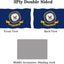 Emblema doble cara Bandera Marina EE.UU. 4x6ft color vivo 220D