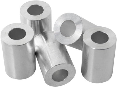 Espaciador aluminio redondo 1x1/2 para pernos 1/2 o M12