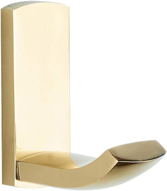 Gancho latón para bata cocina pared dorado pulido