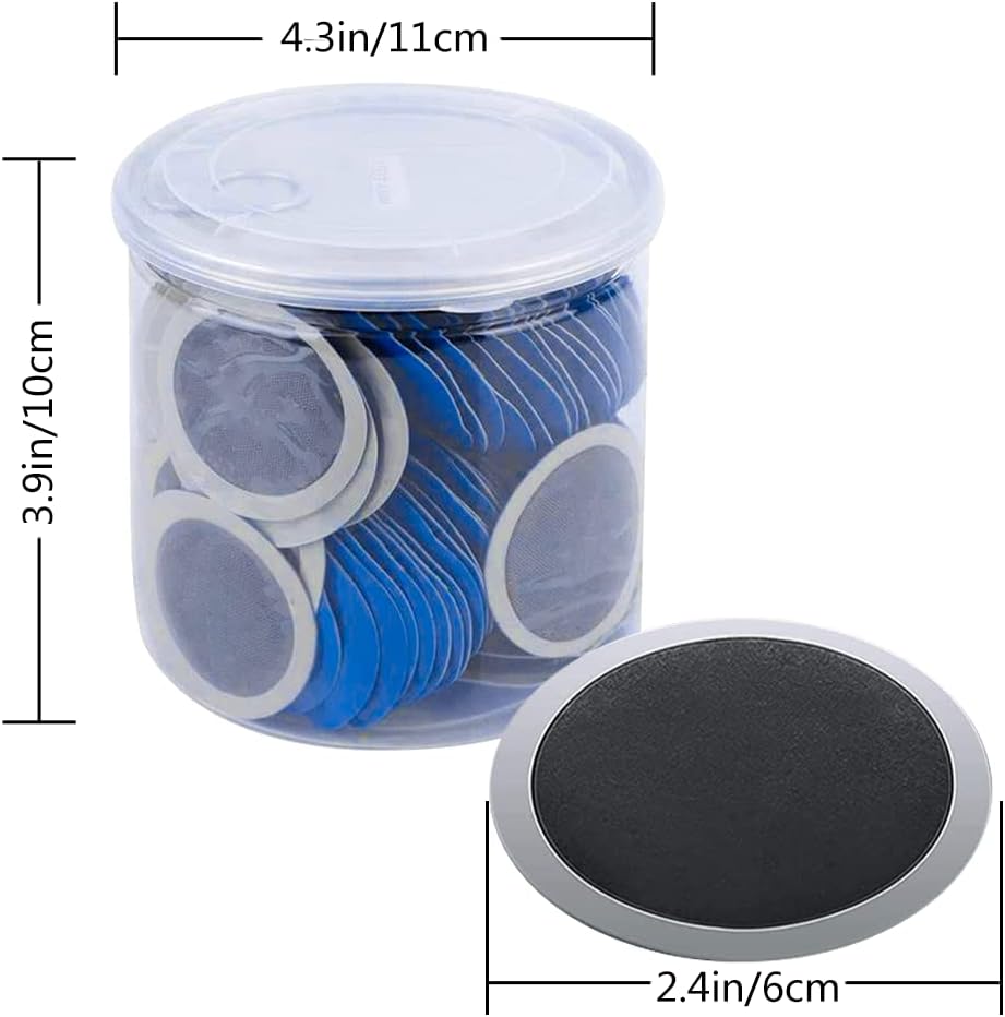 80 Pzas Parche Neumático 58mm Kit Reparación Rápida