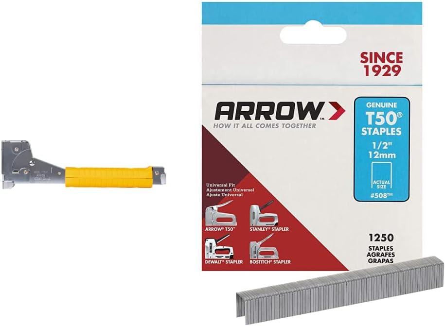 Grapadora manual acero cromado 508 grapas T50 1/2pulg 1250uds