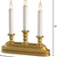 Candelabro LED para ventana luz blanca cálida base dorada
