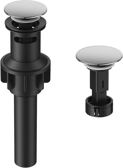 Desagüe lavabo con rebosadero tapón universal antiobstrucción cromo