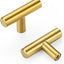 55 Pomos Dorados T Bar para Cajones de 2"