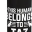 Botella de agua acero inoxidable aislada para perro Taz