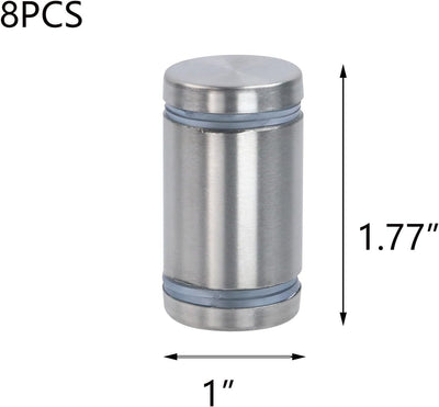 Soporte S de suspiro acero inox doble cabeza 8 pzas