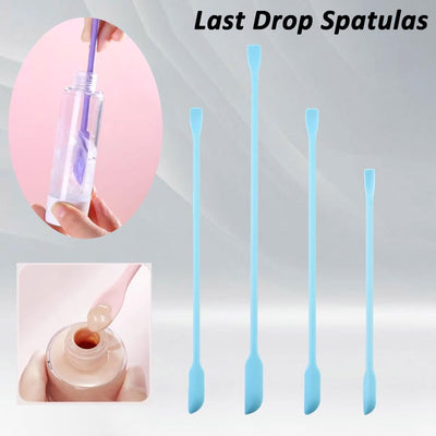 4 Espátulas Silicona Raspadoras Maquillaje Reutilizables