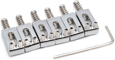 Sillín puente guitarra S de resorte trémolo Fender 6 sillas cromado