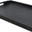 Bandeja desayuno madera negra rectangular mediana